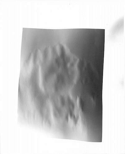 <i>Alp #2</i>, 2019<br />
<em>Gelatin silver handprint on baryta paper, direct exposure</em><br />
25 x 20 cm