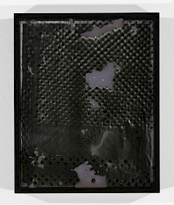 <i>Dot Dots #13</i>, 2023/24
<em>Museum glass coated with photo emulsion, exposed with negative of the Polkadots series,
Photogram on baryta paper</em>
Unique piece