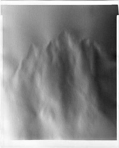 <i>Alp #4</i>, 2019<br />
<em>Gelatin silver handprint on baryta paper, direct exposure</em><br />
25 x 20 cm<br />
Unique