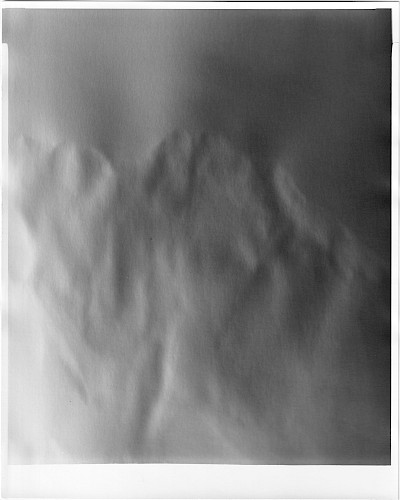 <i>Alp #5</i>, 2019<br />
<em>Gelatin silver handprint on baryta paper, direct exposure</em><br />
25 x 20 cm<br />
Unique