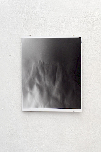 <i>Alp #9</i>, 2019<br />
<em>Gelatin silver handprint on baryta paper, direct exposure</em><br />
25 x 20 cm<br />
Unique